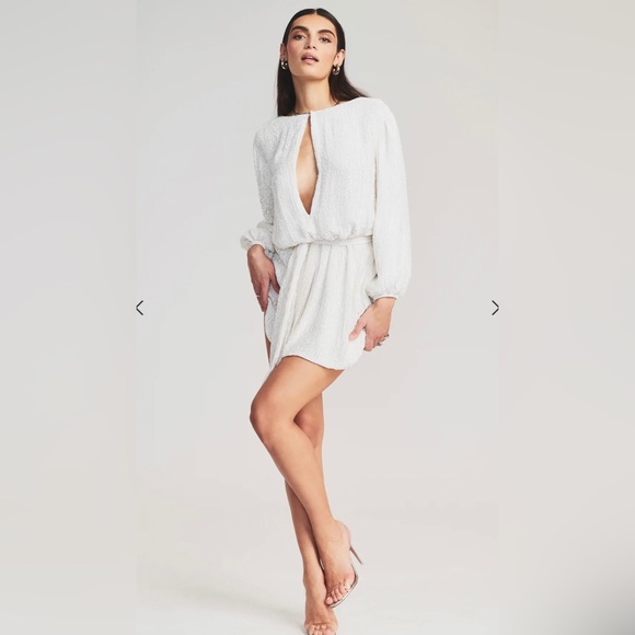 Retrofete Grace Sequin Colorblock Dress - Picture 3 of 16